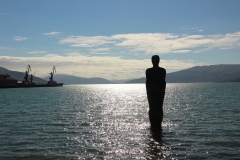 The Sea Man, œuvre de Antony Gormley (England)